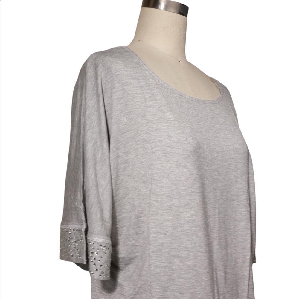 Morrison Grey T-shirt with sequined sleeves